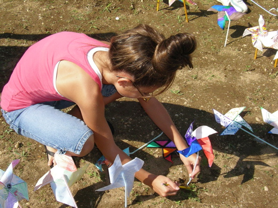 busy with pinwheels